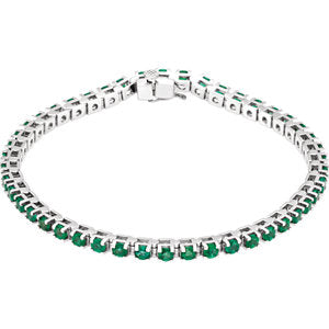 14K Gold Line 7" Bracelet