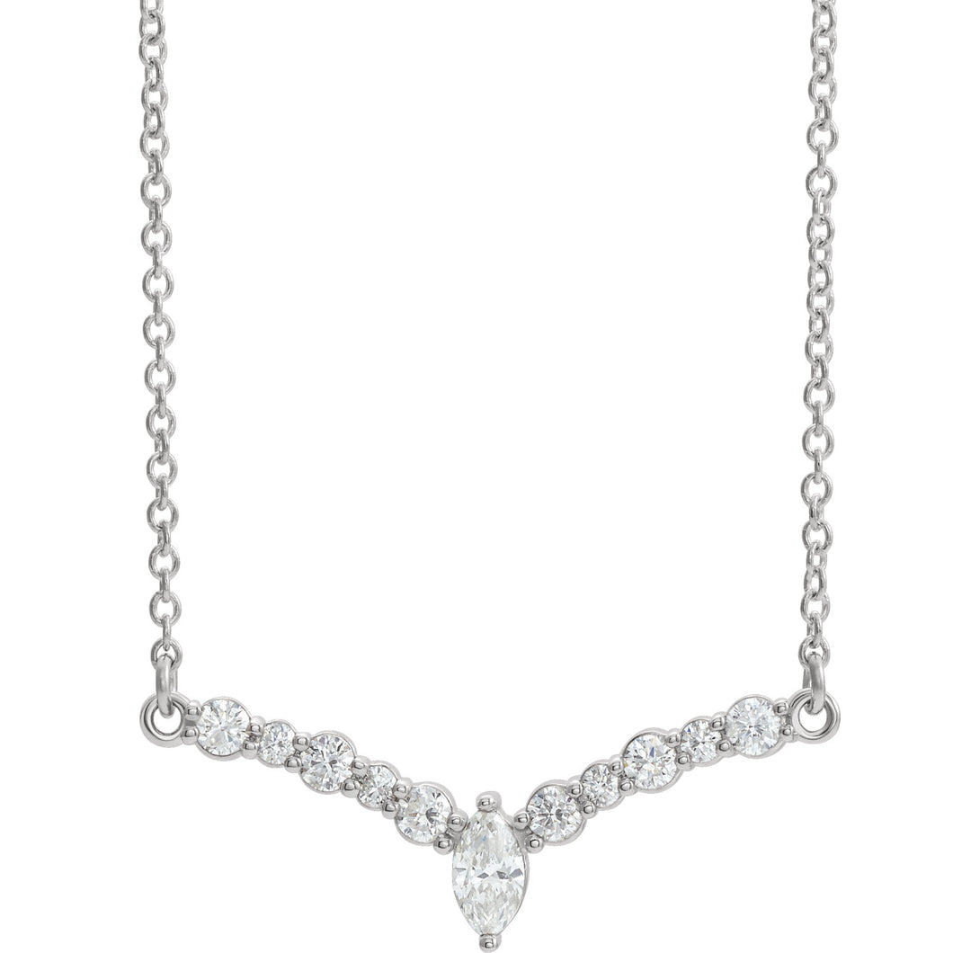 14K White 1/3 CTW Diamond 