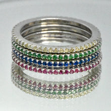 Load image into Gallery viewer, Sterling Silver Ring with Swarovski Crystal