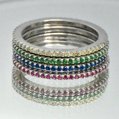 Sterling Silver Ring with Swarovski Crystal