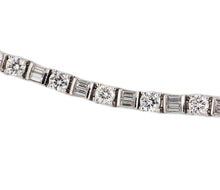 Load image into Gallery viewer, 7.25&quot; Platinum Diamond Tennis Bracelet