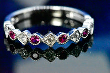 Load image into Gallery viewer, 14K White Gold Stackable Wedding Bands