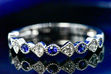 Load image into Gallery viewer, 14K White Gold Stackable Wedding Bands