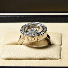 Load image into Gallery viewer, 18K White Gold Chopard Happy Diamond Snowflake Ring