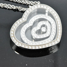 Load image into Gallery viewer, 18K White Gold Chopard Happy Spirit Heart Pendant