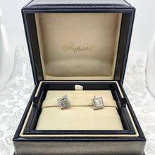 Load image into Gallery viewer, 18K White Gold Chopard Happy Diamond Earrings