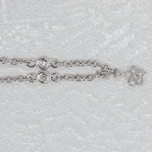 14K White Gold Diamond Necklace