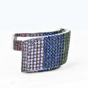 Sterling Silver Ring with Swarovski Crystal