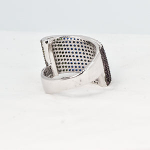 Sterling Silver Ring with Swarovski Crystal