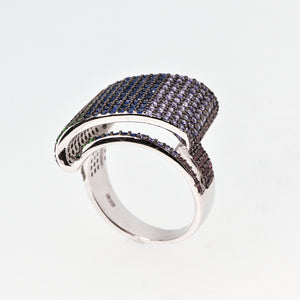 Sterling Silver Ring with Swarovski Crystal