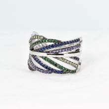 Load image into Gallery viewer, Sterling Silver Ring with Swarovski Crystal