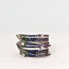 Load image into Gallery viewer, Sterling Silver Ring with Swarovski Crystal