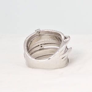 Sterling Silver Ring with Swarovski Crystal