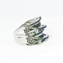 Load image into Gallery viewer, Sterling Silver Ring with Swarovski Crystal