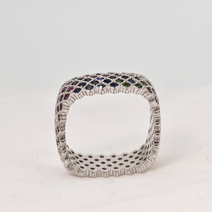 Sterling Silver Ring with Swarovski Crystal