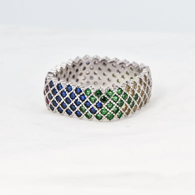 Sterling Silver Ring with Swarovski Crystal