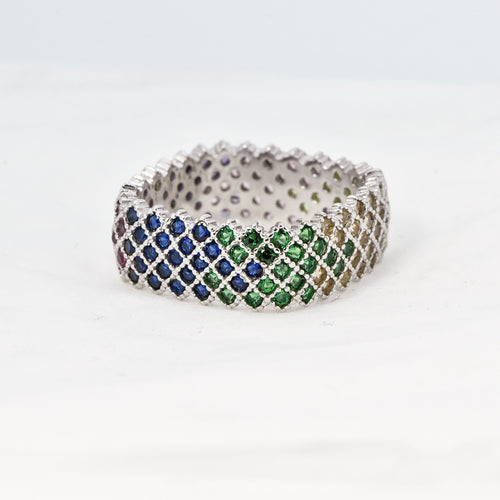 Sterling Silver Ring with Swarovski Crystal