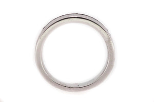 14K White Gold Diamond and Sapphire Ring