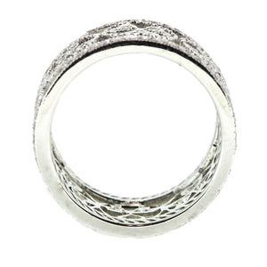 14K White Gold Clover Engagement Ring*