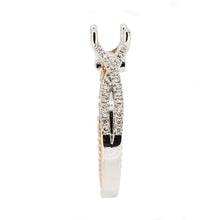 Load image into Gallery viewer, 14K White and Rose Gold Diamond Engagement Ring