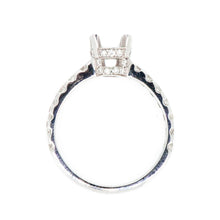 Load image into Gallery viewer, 14K White Gold Single Row Diamond Engagement Ring