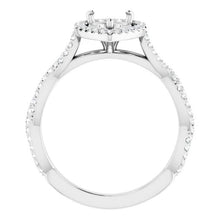 Load image into Gallery viewer, 14K 8x6 mm Pear 1/4 CTW Diamond Semi-Set Engagement Ring