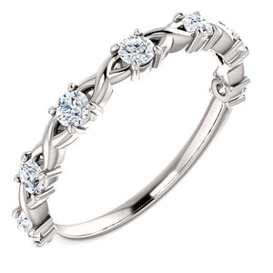 14K Diamond Anniversary Band