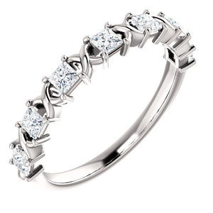 14K Diamond Anniversary Band