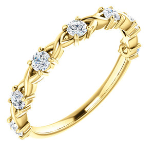 14K Diamond Anniversary Band