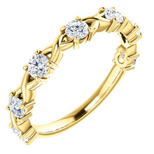 Load image into Gallery viewer, 14K Diamond Anniversary Band