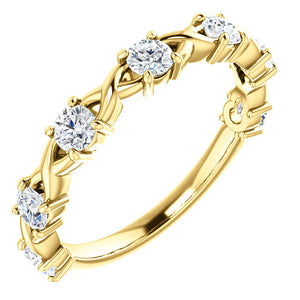 14K Diamond Anniversary Band