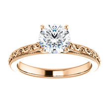 Load image into Gallery viewer, 14K Round Solitaire Engagement Ring Mounting