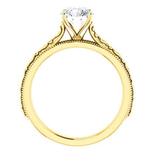 Load image into Gallery viewer, 14K Round Solitaire Engagement Ring Mounting