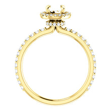 Load image into Gallery viewer, 14K Halo Style Engagement Ring