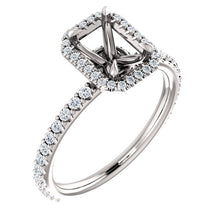 Load image into Gallery viewer, 14K Halo Style Engagement Ring