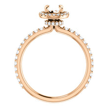 Load image into Gallery viewer, 14K Halo Style Engagement Ring