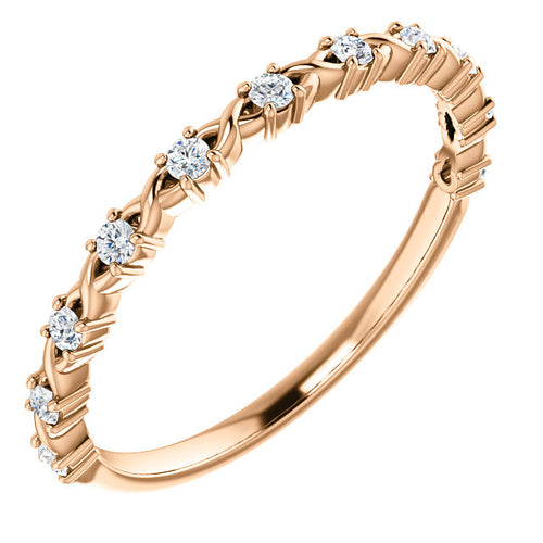 14K Diamond Anniversary Band