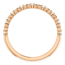 Load image into Gallery viewer, 14K Diamond Anniversary Band