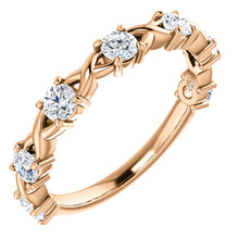 Load image into Gallery viewer, 14K Diamond Anniversary Band