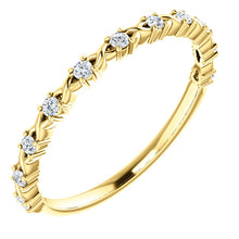 Load image into Gallery viewer, 14K Diamond Anniversary Band