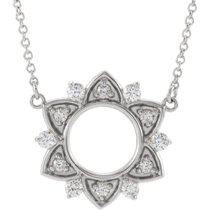 14K 1/3 CTW Diamond Accented Necklace