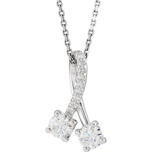 Load image into Gallery viewer, 14K 1/2 CTW Diamond Freeform 16-18&quot; Necklace