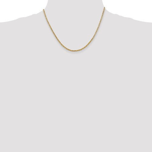 14K Gold/Sterling Silver Byzantine Chain