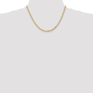 14K Gold/Sterling Silver Byzantine Chain