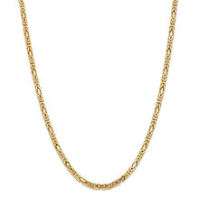 Load image into Gallery viewer, 14K Gold/Sterling Silver Byzantine Chain