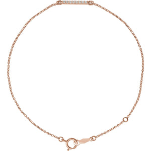 0.07 CTW Diamond Bar Bracelet