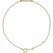 Load image into Gallery viewer, 0.07 CTW Diamond Bar Bracelet