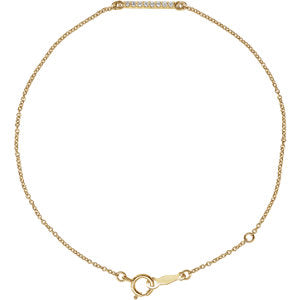 0.07 CTW Diamond Bar Bracelet