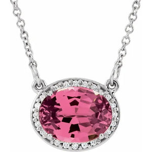 14K .05 CTW Diamond 16.5" Necklace
