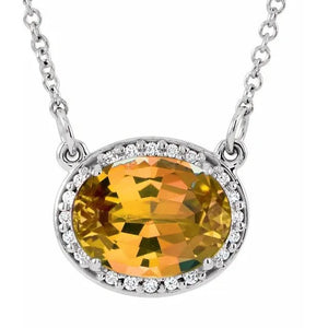 14K .05 CTW Diamond 16.5" Necklace